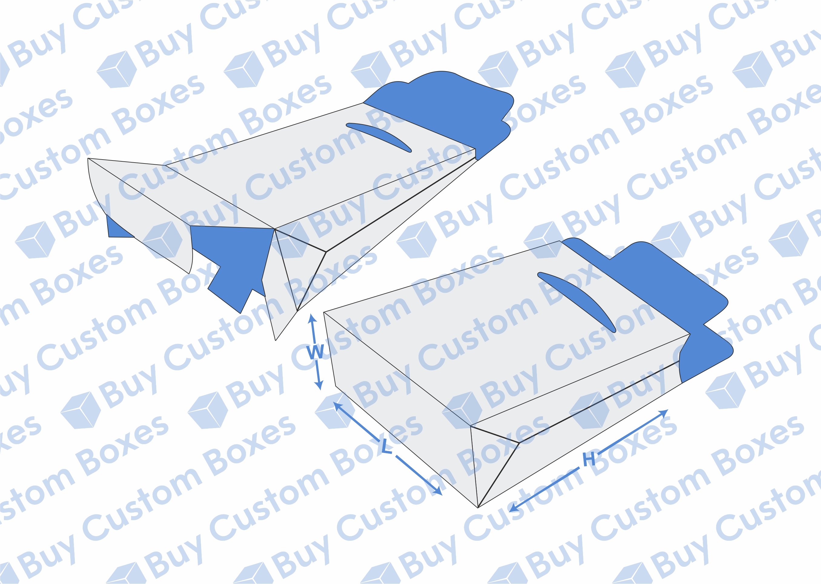 Gable Bag 1-2-3 Bottom - Buy Custom Boxes